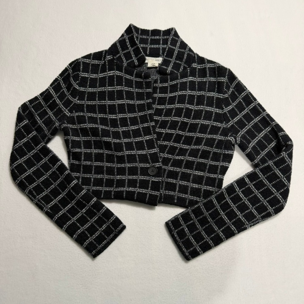 Happily Grey Crop Jacket Black Women's XSmall